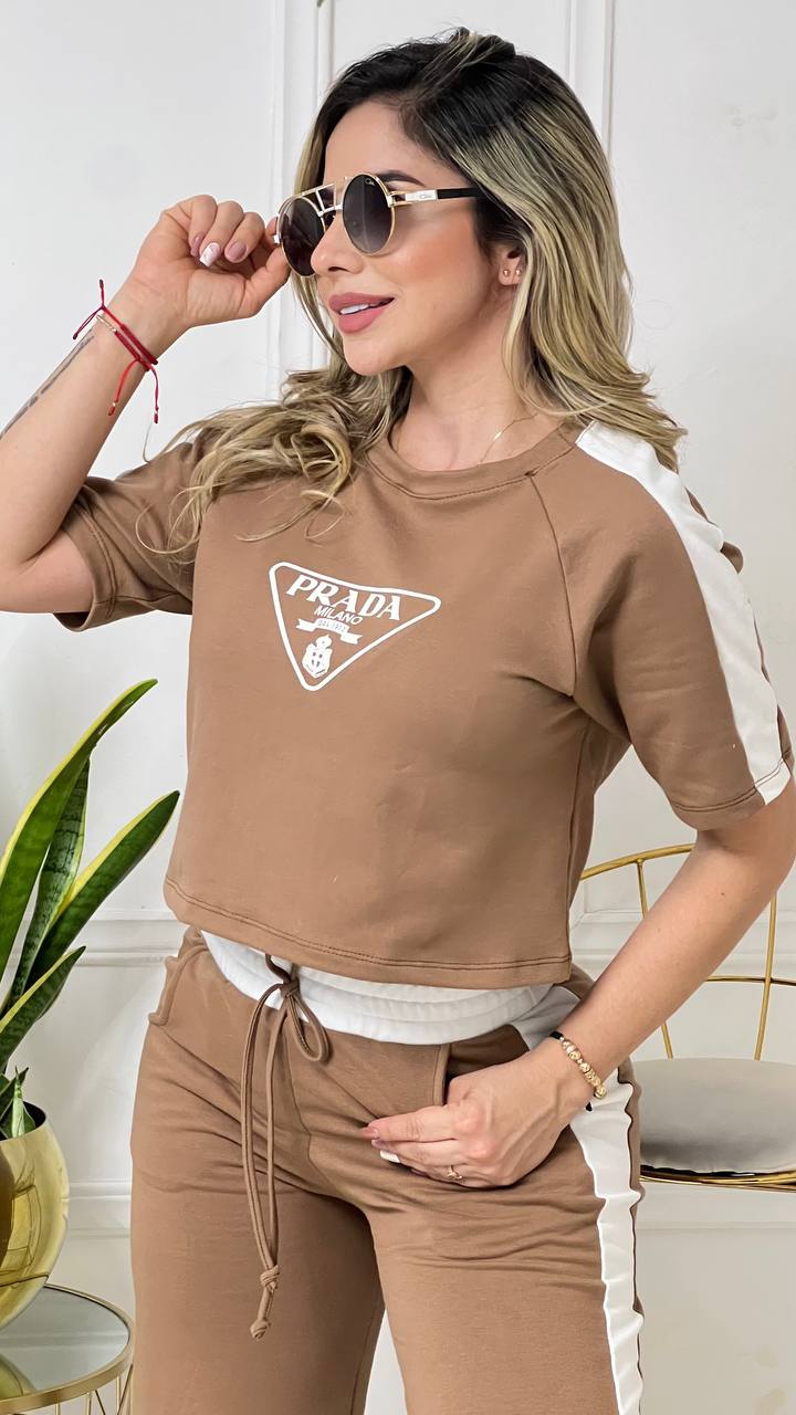 Conjunto Bota Campana Prada